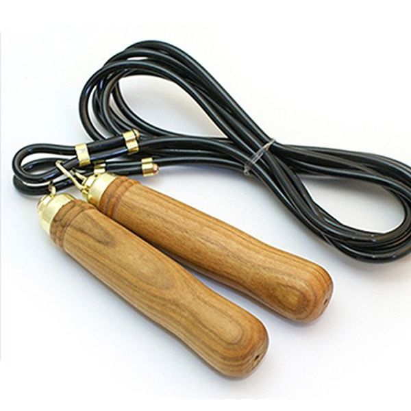 [No Thinking] High-quality wooden skipping rope adult skipping rope length adjustable Domestic, high-quality wooden skipping rope-black