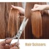 VOCOSTE Hair Scissors Hair Cutting Scissors Professional Barber Scissors Stainless Razor 17.5cm Silver Tone