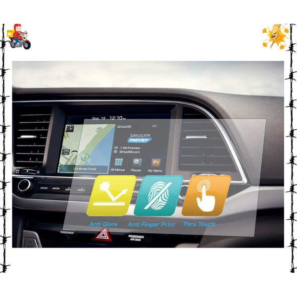 Universal Trimmable Screen Protector for All Scion Navigation (3-Pack), Anti-Gla