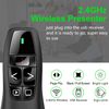 Wireless Presenter Green Light, 2.4GHz PPT PowerPoint Clicker Presentation Remote Presentation Pointer Slide Advancer for Mac, Computer, Laptop
