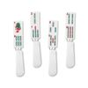 4-Piece Mahjonng Decor Hand Painted Resin Handle Spreader-Bamboo Charm