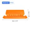 sourcing map Hanging File Folder Tabs, 2 Inch Insertable Tabs and Inserts Plastic Clear File Organizer Labels Filing for Folder Quick Identification, Orange, 50 Pcs