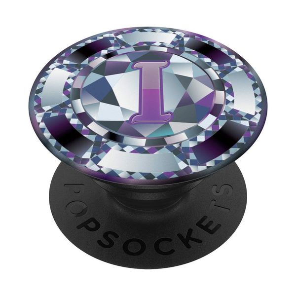 Diamond Style Bling Shapes Initials Letter I