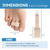 Sumiwish Hammer Toe Straightener, Toe Splint Hammer Toe Corrector-8 Pack,brown