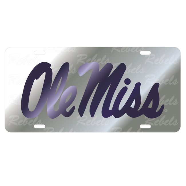 Craftique Mississippi Tag (Laser OLE Miss Satin Symbol TA (24075))