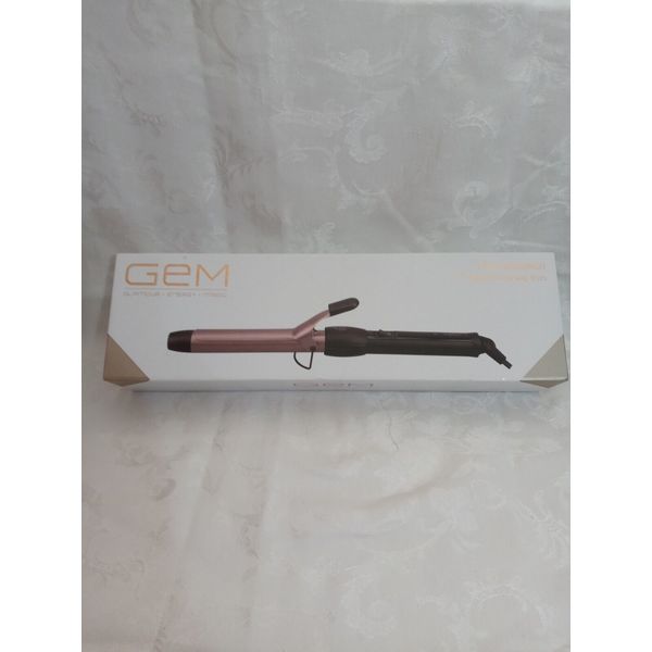 GEM Ceramic Curling Iron. Long lasting Defined Curls and Shiny Hair. Frizz-free