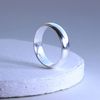 Sterling Silver Thick 6mm D Shaped Wedding Band Ring - Size J