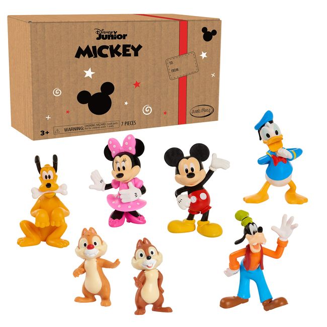 Just Play Mickey Mouse 7-Piece Figure Set, Mickey Mouse Clubhouse Toys,