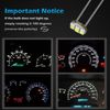 Partsam 20Pcs 4.7mm-12v Car White Mini Bulbs Lamps Indicator Cluster Speedometer Backlight Lighting