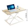 Cutdred Elevating Desk - Standing & Sitting PC Desk - Folding Gas Pressure Adjustable Table - White Work Bench - Gaming Desk - Elevating Table for Computer - Adjustable Height Desk - Low Desk -