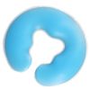 Silicone Face Massage Pillow Spa U Shaped Massage Pillow Spa Gel Pad Face Relax Body Massage Cradle Cushion for Salon Blue