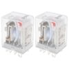 eMagTech 2pcs AC24V LY2NJ 8Pin Small Relay Electromagnetic Intermediate Relay Suitable for Elevators Communications Automation Equipment
