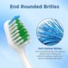 Replacement Toothbrush Heads for Water Pik Complete Care 5.0/9.0 (CC-01/WP-861), with Covers, 4 Count, White