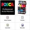 uni-ball uni Posca PC8K8C Paint Marker Pen Set, Large Tip, 8 Pieces - Assorted Colours