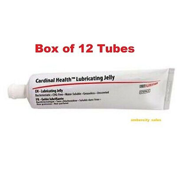 Cardinal Health Lubricating Jelly 2 oz. Flip Top Tube (Box of 12 Tubes)