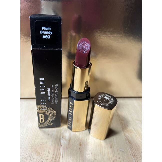 Bobbi Brown Luxe Lipstick Plum Brandy 603 Full Size BNIB