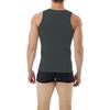 Underworks Mens Microfiber Compression Tank, XLarge, DkGrey