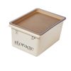Stackable Plastic Storage Bin with Lid Nestable Container for Closet Bedroom