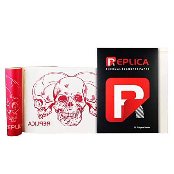 Replica RED Tattoo Stencil Outline Carbon Paper 20-Sheets
