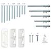 Ideal Security DX Pull Handle Replacement Set for Storm Door and Screen Door, Bright Brass