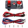 DC12V Racing Car Ignition Switch Panel Carbon Fiber Rocking Switch+ Engine Start Push Button with Red Indicator Light