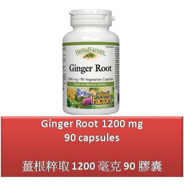 90 V Ginger Root 1200 mg - Natural Factors