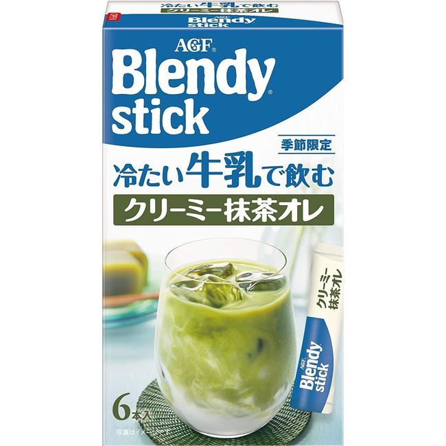 AGF Blendy Stick Iced Matcha Latte Mix Powder 6 Sticks