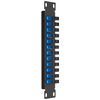 Delock 10″ LWL Patchpanel 12 Port SC Duplex blau 1 HE schwarz