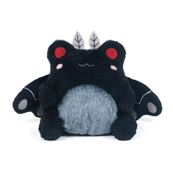 Cuddle Barn PlushGoals - Mothman Wawa The Froggie Soft Black Stuffed Animal Kawaii Frog Plush Toy, 6 inches