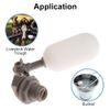 1pc Mini Float Valve Adapter Float Valve Easy Connection Elbow Type Automatic Water Supply Float Plastic PVC Differential Pressure Principle