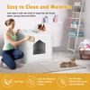 Cat Litter Box Wooden Structure Pet House Side Table Home Decor White
