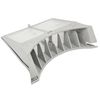 Spares2go Hinged Lint Screen/Fluff Filter for Indesit G73V Tumble Dryers (Grey)