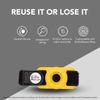 Bottle Beacon® Tracker Strap – Fits Stanley, Hydro Flask, Yeti & Nalgene | Durable Velcro Holder (Yellow)