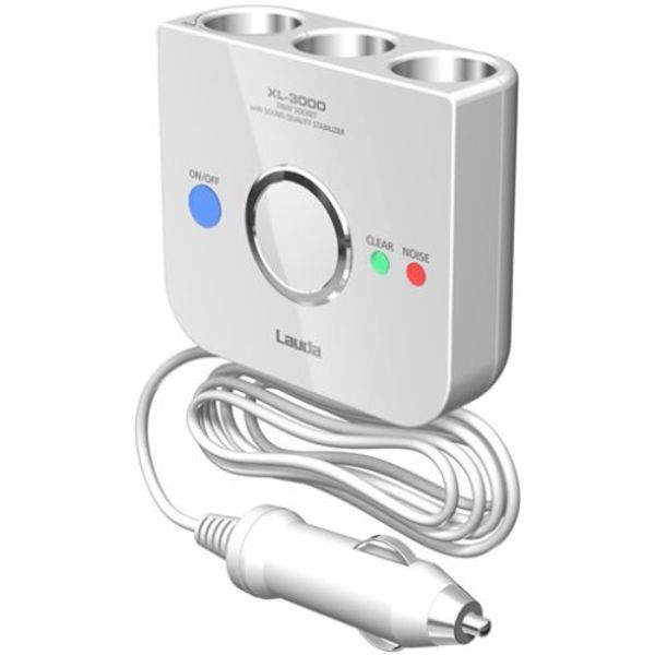ラウダ ノイズレス電源ソケット「PLUSING」3連WH XL-3000 白