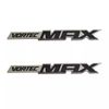 Car 3D Side Door Tailgate Badges Emblem Decals Replacement for Vortec MAX 3Pcs (Silver Black)