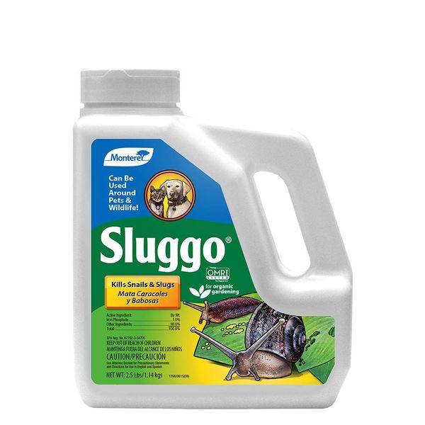 Monterey LG6500 Sluggo Wildlife and Pet Safe Slug Killer, 2.5-Pounds, 2.5 lb