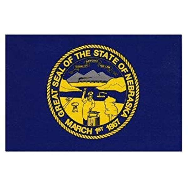 Nebraska Flag Decal for auto, Truck or Boat