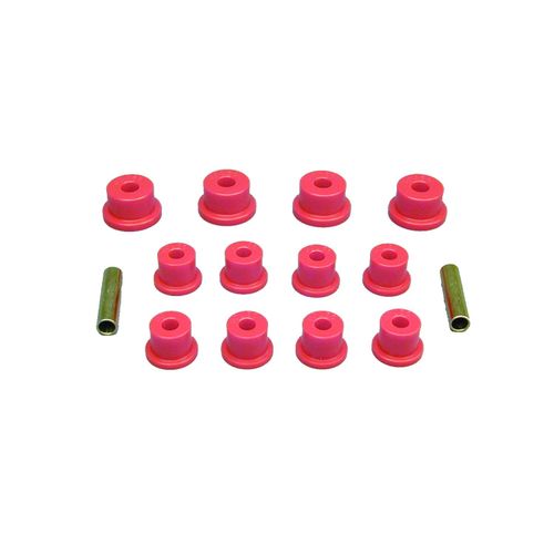 Prothane (17-1001) 85-88 Suzuki Samurai Spring & Shackle Bushings (OEM Shackles) - Red
