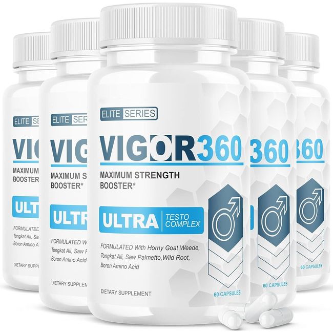 (5 Pack) Vigor 360 Pills Supplement Advanced Formula Vigor 360 - 300 Capsules