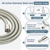 New "Bright Showers" Multi Function Rain Brushed Nickel Shower Head PSS3919-02