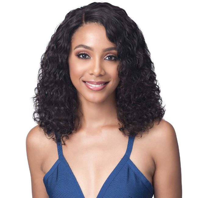 Bobbi Boss Unprocessed Human Bundle Hair Wig MHLF423 Water Curl 16 (NATURAL)