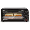 ETO236 Personal Compact 2 Slice Countertop Toaster Oven with 15 Minute Timer ...