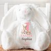 Hoolaroo Personalised Babies First Easter 2025 Bunny Teddy, 1st Easter Bunny, Cream