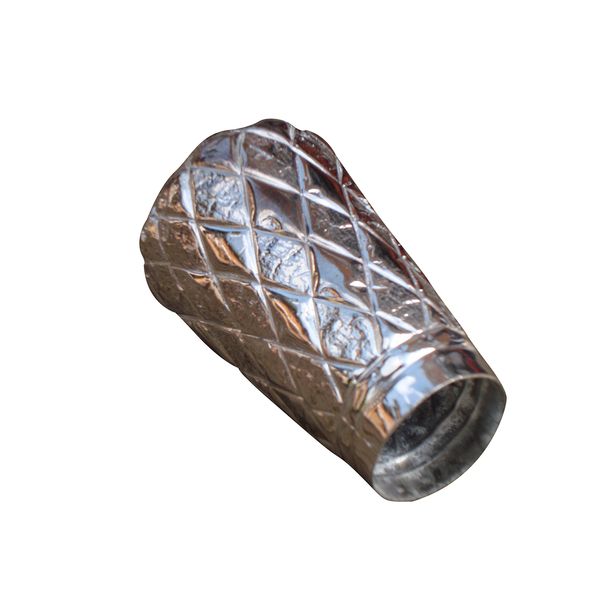 Silver Plated Pattern Embossed Walking Stick Handle Small