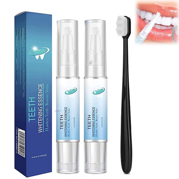 Teeth Whitening Essence Pen,Gum Shield Gel,Gum Repair Treatment Gel,Gum Treatment Pen,Teeth Whitening Toothpaste,Gum Shield Gel,Easy to Use with Soft Toothbrush(B)