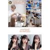M Grande DY41A Creative Line Wig, Created by Top Stylist, 6-Piece Set, High Tone Color, Women's Wig, Bob, Semi-Long, Face Shrinking, Full Wig, (Black and Pink)