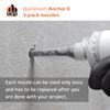 DCP Replacement Nozzles 3-Pack for Quickmast Anchor E, Clear Plastic