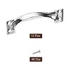 sourcing map Gate Handle Pulls, 12Pcs 4-inch/99mm Long Door Pull Handles with Screws for Cabinet Drawer Hardware Handles Pulls