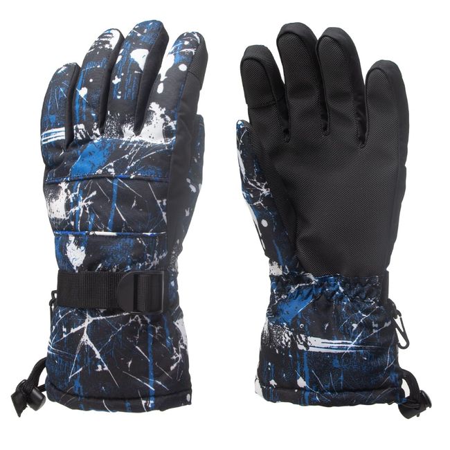 Ski Gloves, Cold Protection, Snowboard Gloves, Ski Gloves, Cold Protection, Windproof, Thermal, Anti-loss, Anti-Slip, Adjustable Belt Included, Winter Outdoor Sports Gloves, Unisex