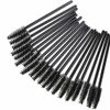 100PCS Black Mascara Eyelash Wands Applicator Brushes Makeup Extension Spoolies